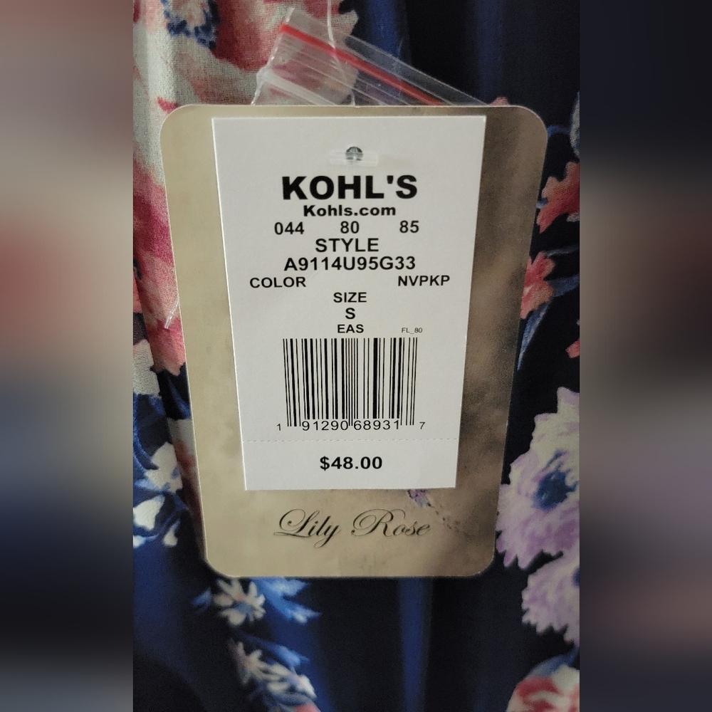 NWT Lily Rose Floral Off-Shoulder Maxi/Romper Dress Size Small - Picture 2 of 7